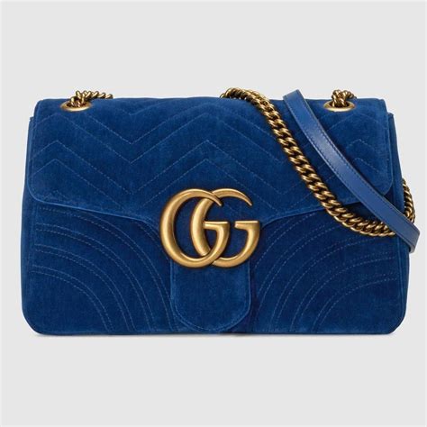 gucci blue and eggplant colors|Gucci marmont handbags.